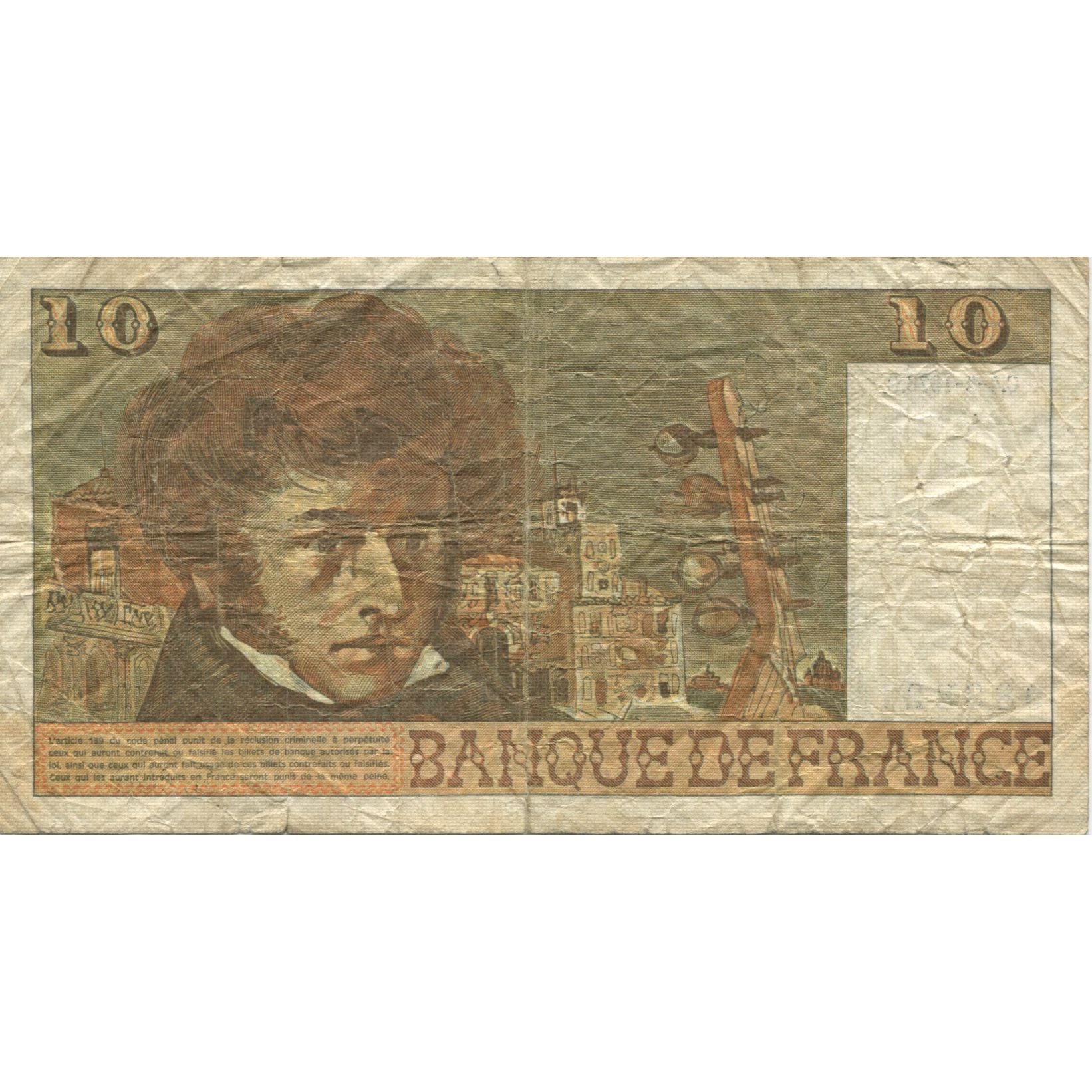 Francia, 10 Francs, Berlioz, 1976, 1976-03-04, B+, Fayette:63.18, KM:150c