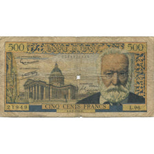 France, 500 Francs, 1955-1959 Overprinted with ''Nouveaux Francs'', 1958