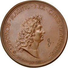 FRANCE, Politics, Society, War, Louis XIV, Medal, 1669, AU(55-58), Copper, 51,..
