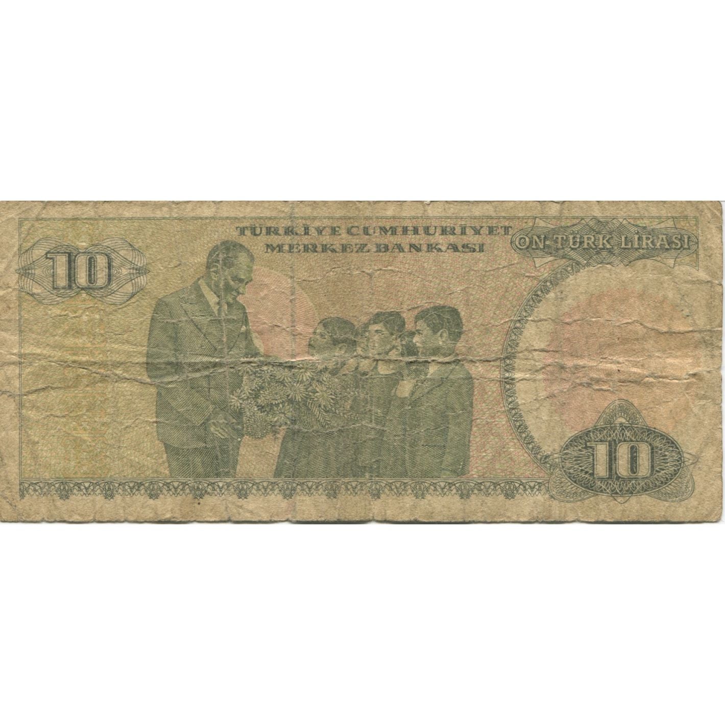 Geldschein, Türkei, 10 Lira, KM:192, SGE
