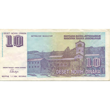 Nota, Jugoslávia, 10 Novih Dinara, 1994, 1994-01-01, KM:147, EF(40-45)