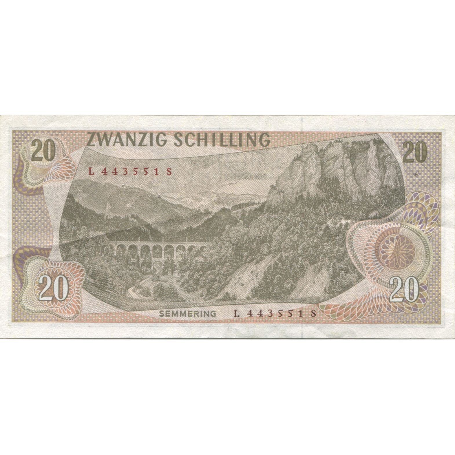 Banknote, Austria, 20 Schilling, 1967, 1967-07-02, KM:142a, UNC(63)