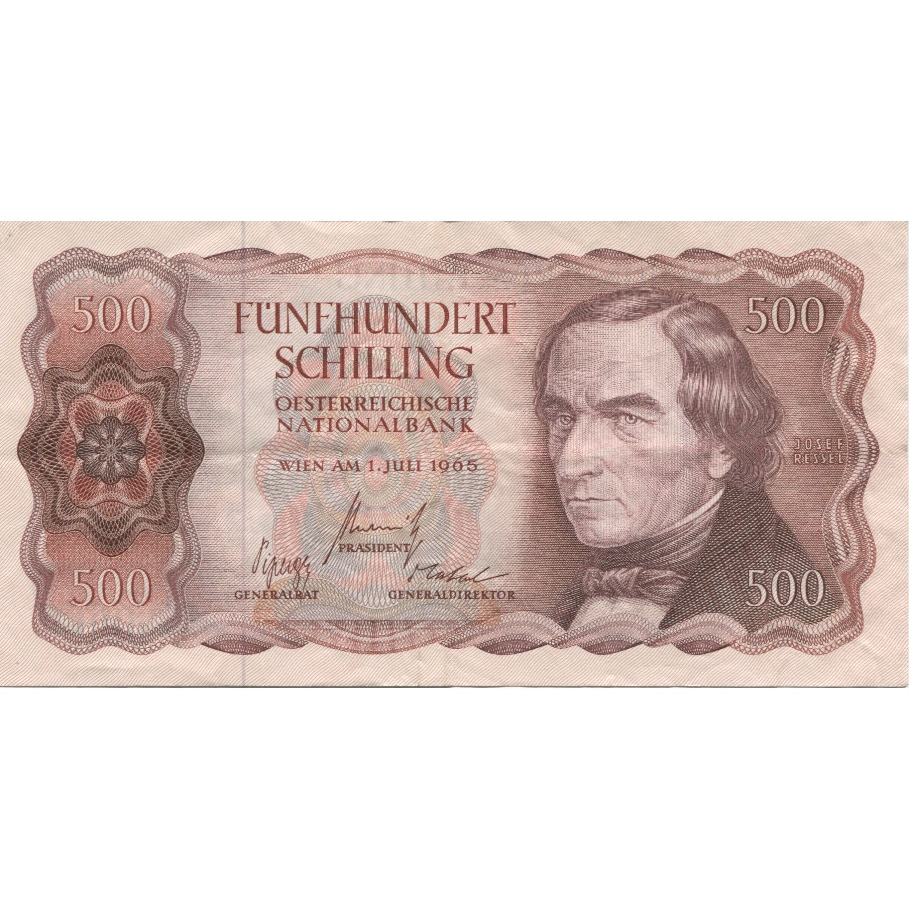 Banknote, Austria, 500 Schilling, 1965, 1965-07-01, KM:139a, AU(55-58)
