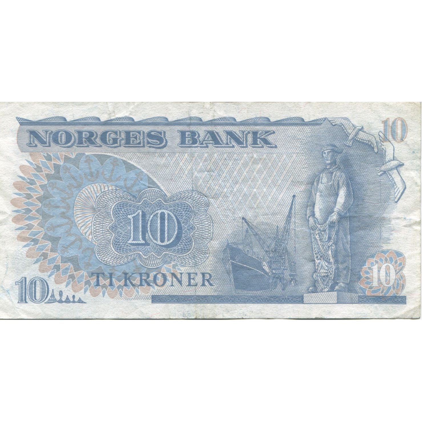 Banknot, Norwegia, 10 Kroner, 1982, KM:36c, AU(50-53)