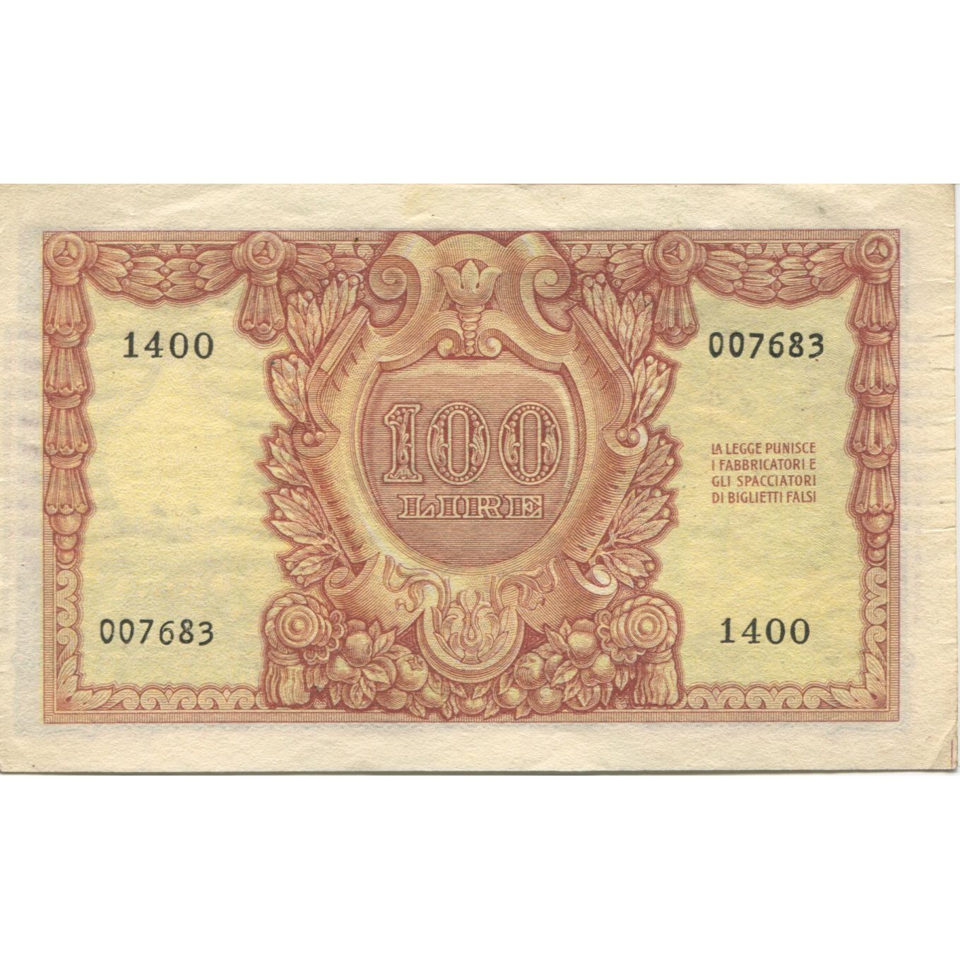 Banknote, Italy, 100 Lire, 1951, 1951-10-24, KM:92a, AU(55-58)