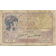 Frankreich, 5 Francs, Violet, 1932, 1932-06-02, GE, Fayette:F.03.16, KM:72d