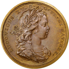 Frankreich, Medal, Louis XV, Politics, Society, War, 1718, Duvivier, VZ, Kupfer