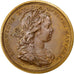 Frankreich, Medal, Louis XV, Politics, Society, War, 1718, Duvivier, VZ, Kupfer