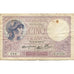 França, 5 Francs, Violet, 1940, 1940-12-12, VG(8-10), Fayette:04.17, KM:83