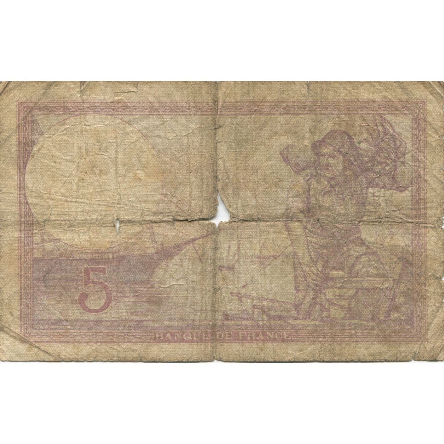 Francia, 5 Francs, Violet, 1933, 1933-01-05, D, Fayette:03.17, KM:72e