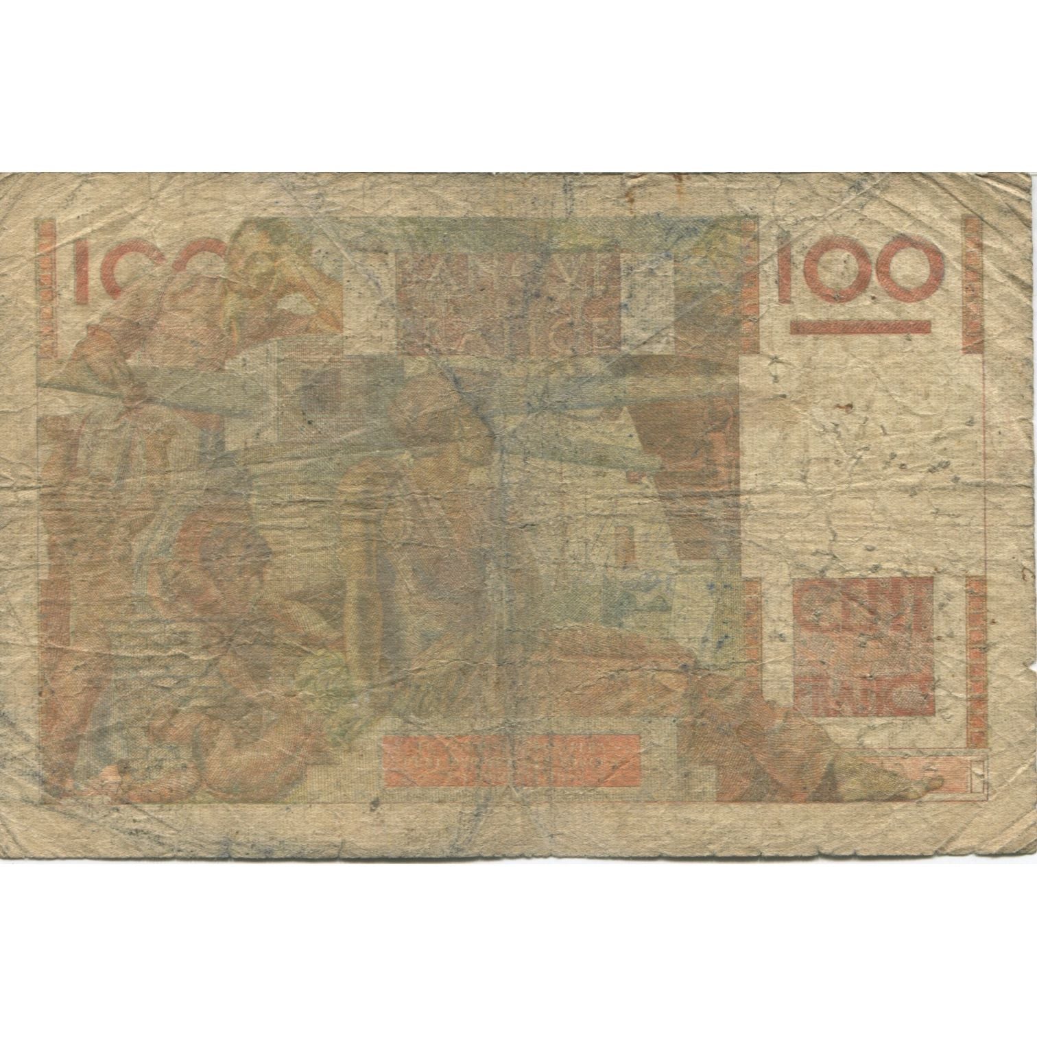 France, 100 Francs, Jeune Paysan, 1946, 1946-09-05, AG(1-3), Fayette:28.8