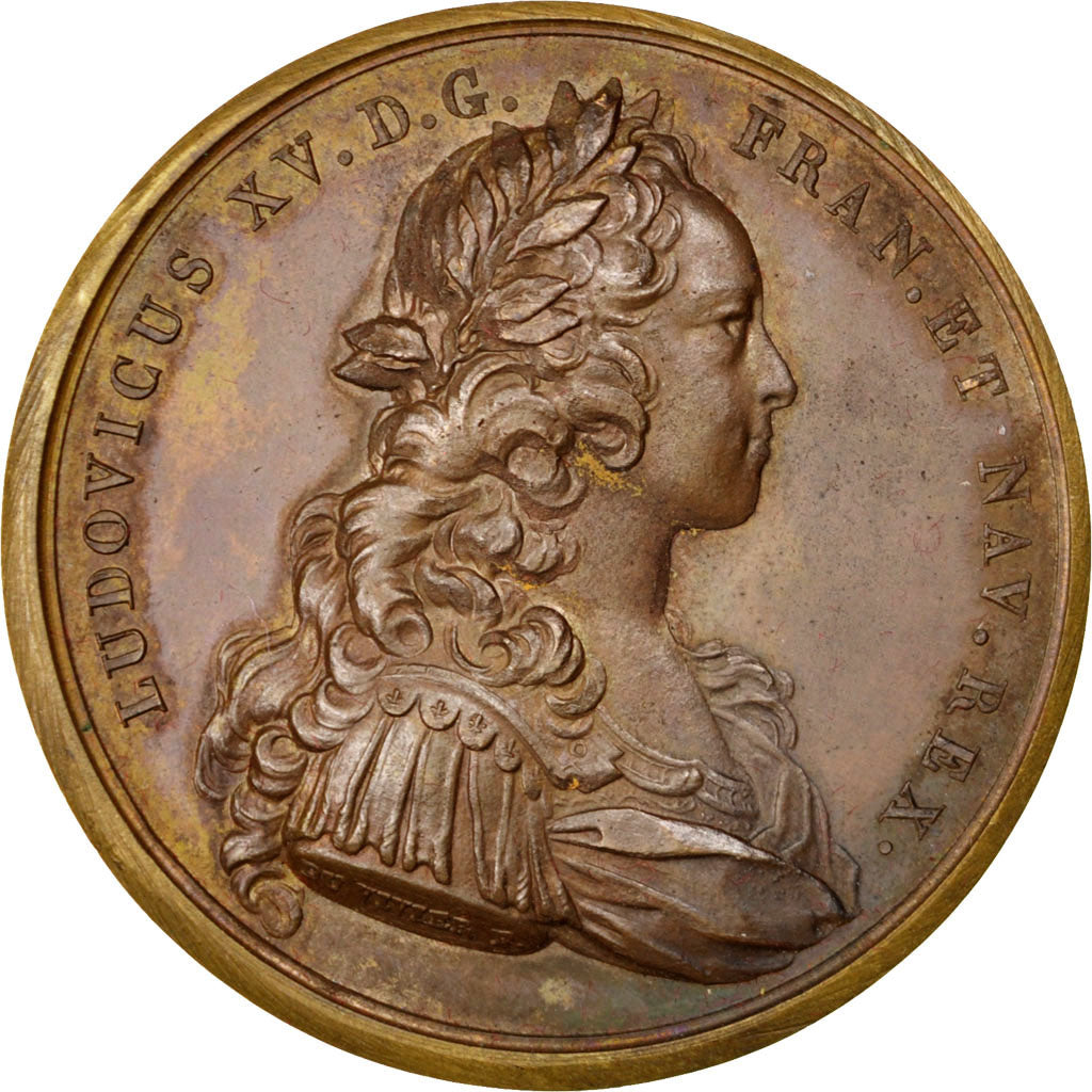 Francia, Medal, Louis XV, Politics, Society, War, 1721, Duvivier, SPL-, Rame,...