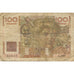 França, 100 Francs, Jeune Paysan, 1953, 1953-10-01, AG(1-3), Fayette:28.39