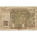 Francja, 100 Francs, Jeune Paysan, 1954, 1954-01-07, AG(1-3), Fayette:28.41