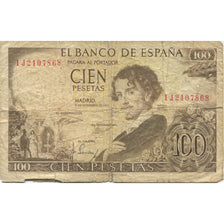 Banknote, Spain, 100 Pesetas, 1965, 1965-11-19, KM:150, AG(1-3)