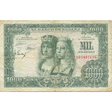 Banconote, Spagna, 1000 Pesetas, 1957, 1957-11-29, KM:149a, B+