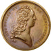 Francia, medalla, Bombardement de Tripoli, Louis XV, 1728, Duvivier, EBC