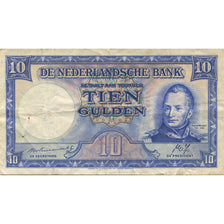 Banknote, Netherlands, 10 Gulden, 1945, 1945-05-07, KM:75b, VF(20-25)