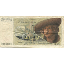 Banknote, GERMANY - FEDERAL REPUBLIC, 50 Deutsche Mark, 1948, 1948-12-09