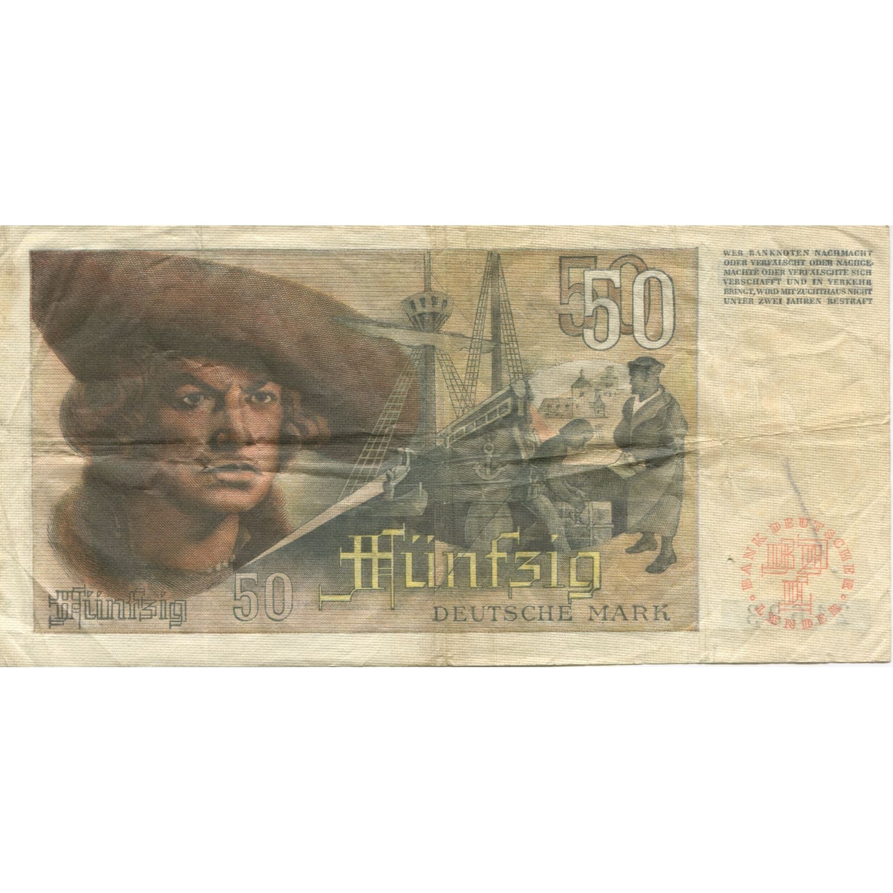 Banknote, GERMANY - FEDERAL REPUBLIC, 50 Deutsche Mark, 1948, 1948-12-09