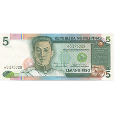 Banknote, Philippines, 5 Piso, 1990, UNdated (1990), KM:178a, UNC(65-70)