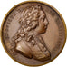France, Medal, Louis XV, Politics, Society, War, 1733, Duvivier, AU(55-58)