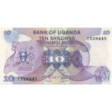 Banknote, Uganda, 10 Shillings, 1982, KM:16, UNC(65-70)