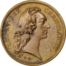 France, Medal, Louis XV, Politics, Society, War, 1744, AU(50-53), Copper