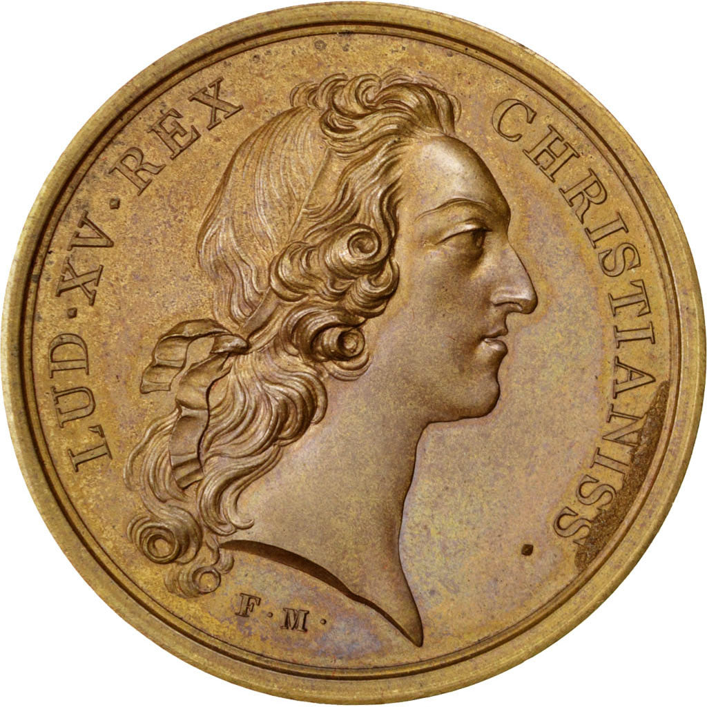 France, Medal, Louis XV, Politics, Society, War, 1746, SUP, Bronze, Divo:132.