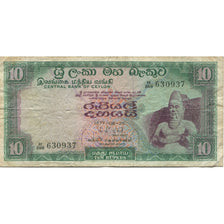 Banknote, Ceylon, 10 Rupees, 1977, 1977-08-26, KM:74c, AG(1-3)