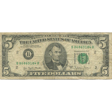 Billete, Five Dollars, 1977, Estados Unidos, KM:1949, BC+