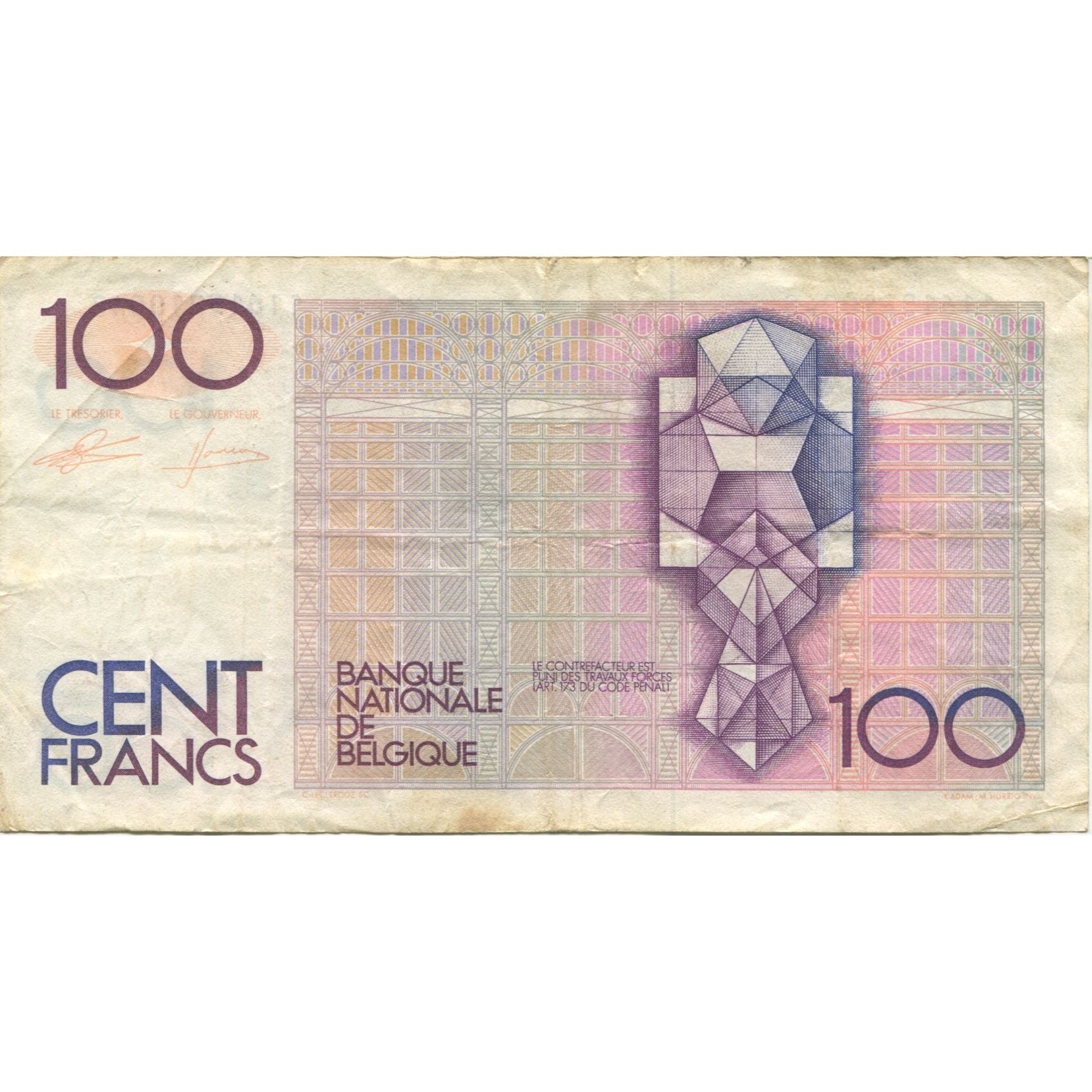 Banknote, Belgium, 100 Francs, 1978-1981, KM:140a, EF(40-45)