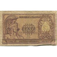 Billet, Italie, 100 Lire, 1951, KM:92a, B