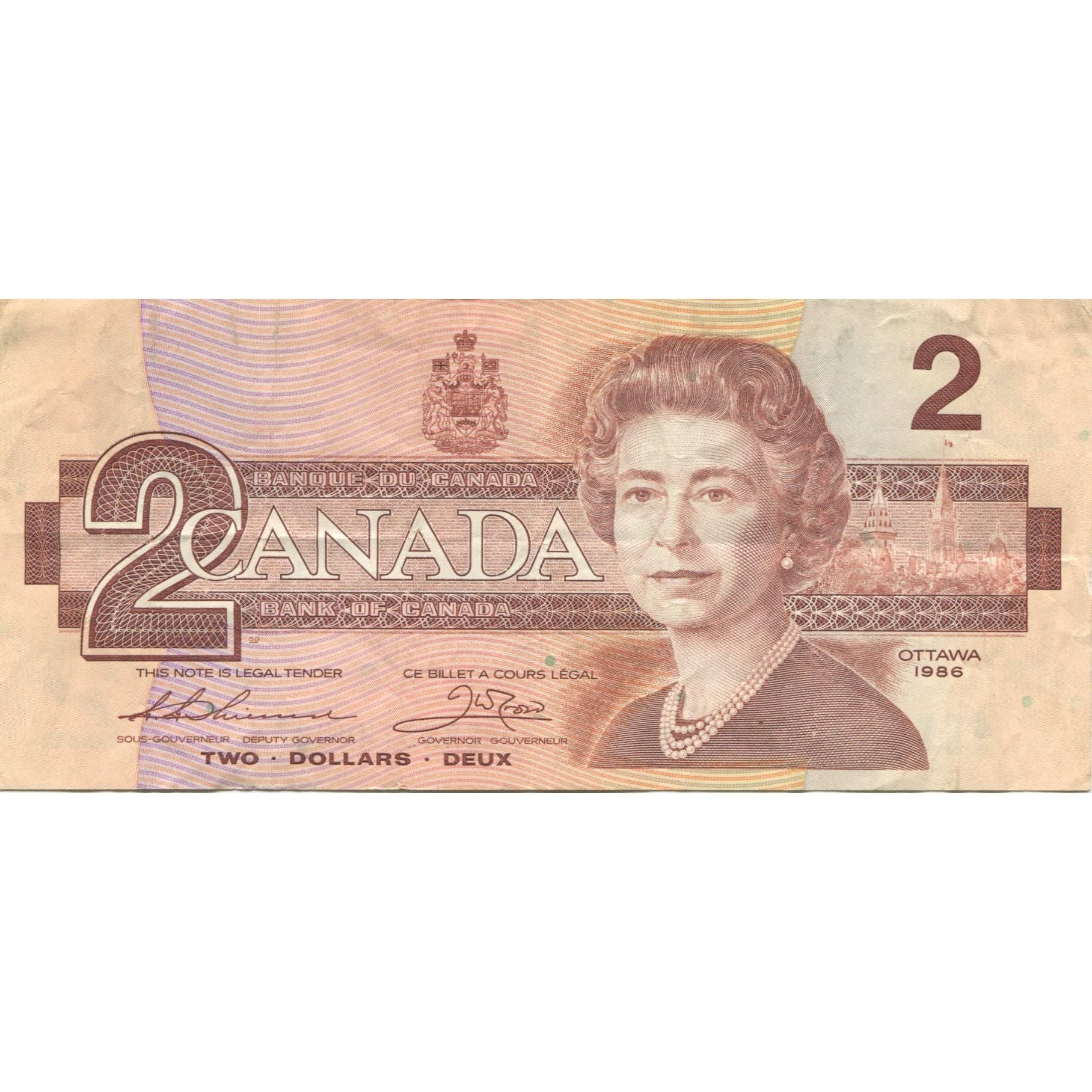 Billet, Canada, 2 Dollars, 1986, KM:94b, TTB+