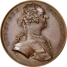 France, Medal, Louis XIV, Politics, Society, War, 1738, Duvivier, SUP+, Bronze