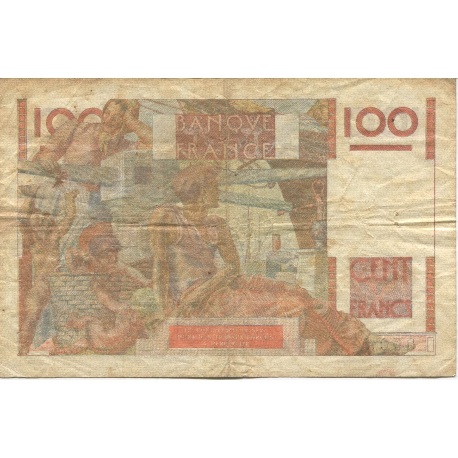 Frankrijk, 100 Francs, Jeune Paysan, 1946, 1946-09-05, TB+, Fayette:28.8