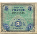 France, 5 Francs, Flag/France, 1944, VF(30-35), Fayette:VF17.01, KM:115a
