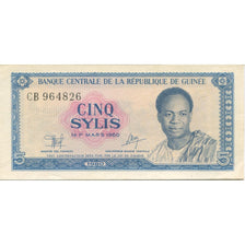 Banknote, Guinea, 5 Sylis, 1980, KM:22a, UNC(65-70)