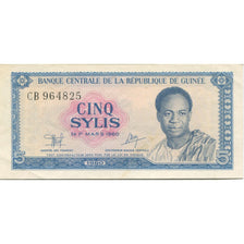 Geldschein, Guinea, 5 Sylis, 1980, KM:22a, UNZ