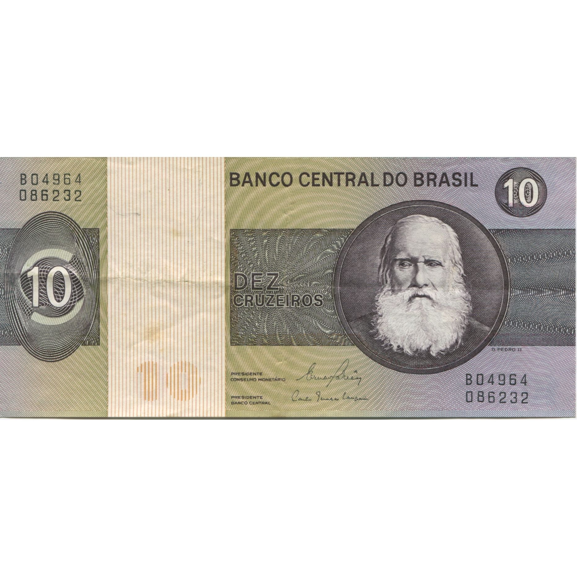 Biljet, Brazilië, 10 Cruzeiros, Undated (1980), KM:193e, SUP
