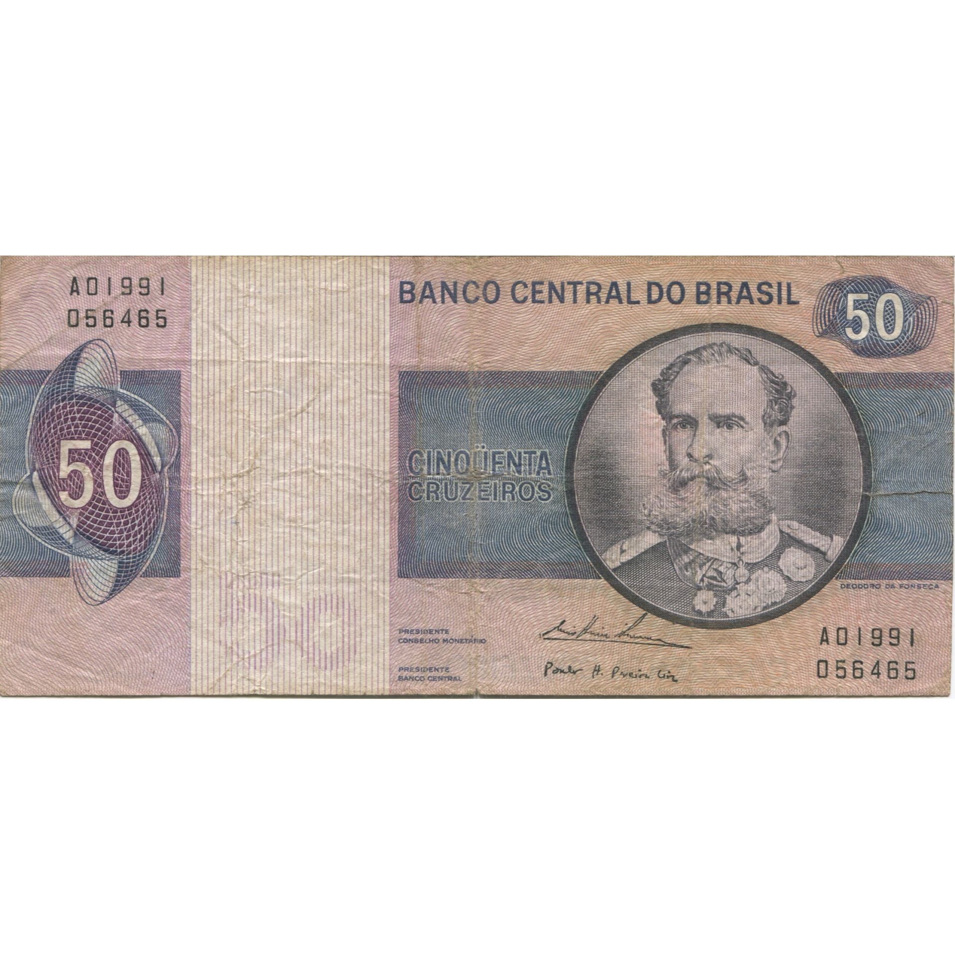 Billet, Brésil, 50 Cruzeiros, Undated (1974), KM:194b, TTB+