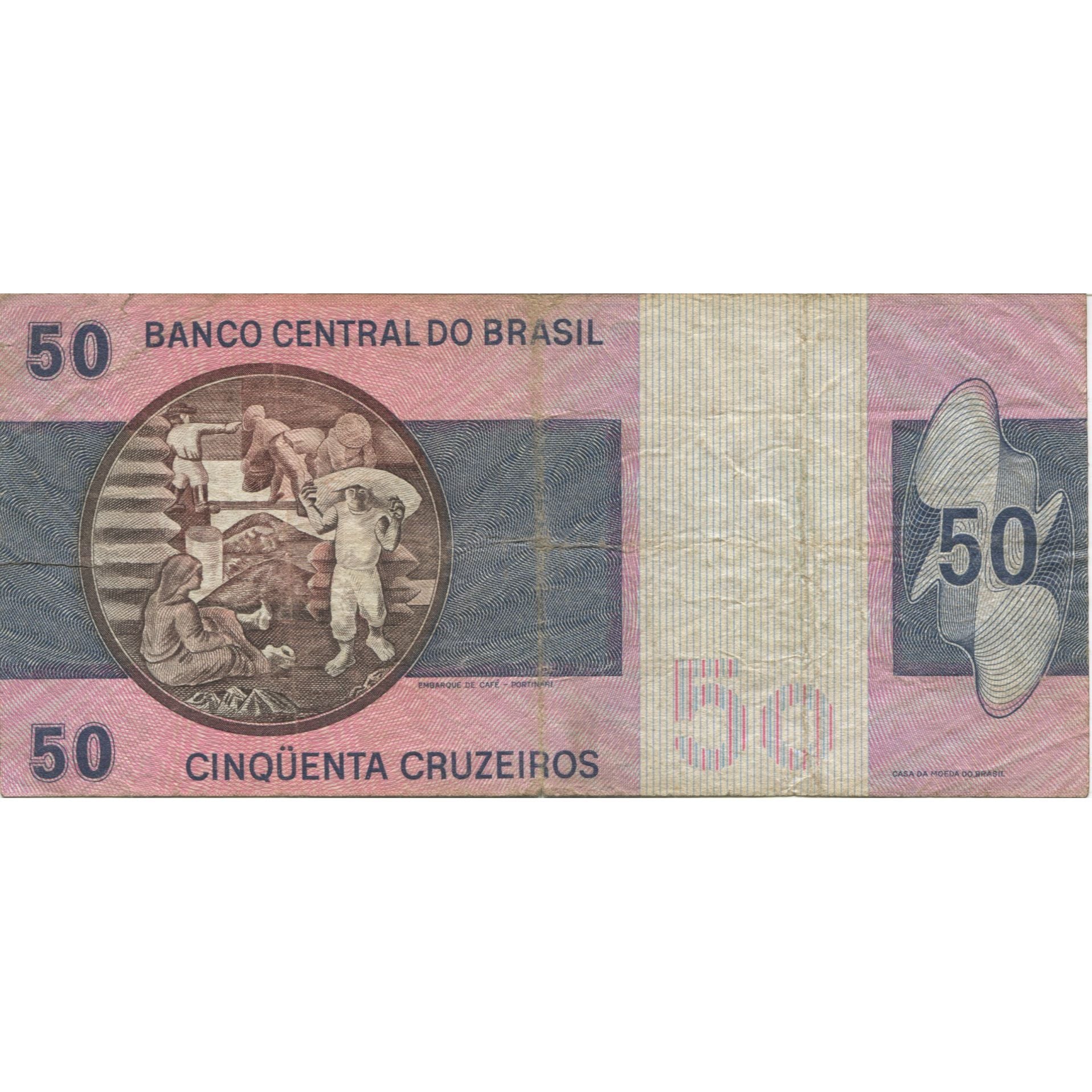 Billet, Brésil, 50 Cruzeiros, Undated (1974), KM:194b, TTB+