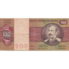 Banknote, Brazil, 100 Cruzeiros, Undated (1974), KM:195Aa, AU(55-58)