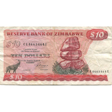 Banknote, Zimbabwe, 10 Dollars, Undated (1983-84), KM:3d, EF(40-45)
