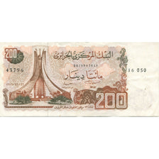 Billet, Algeria, 200 Dinars, KM:135a, TTB