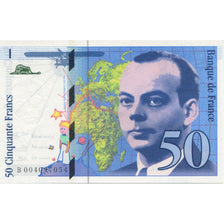Francja, 50 Francs, St Exupéry, 1992, UNC(65-70), Fayette:72.1b, KM:157Aa