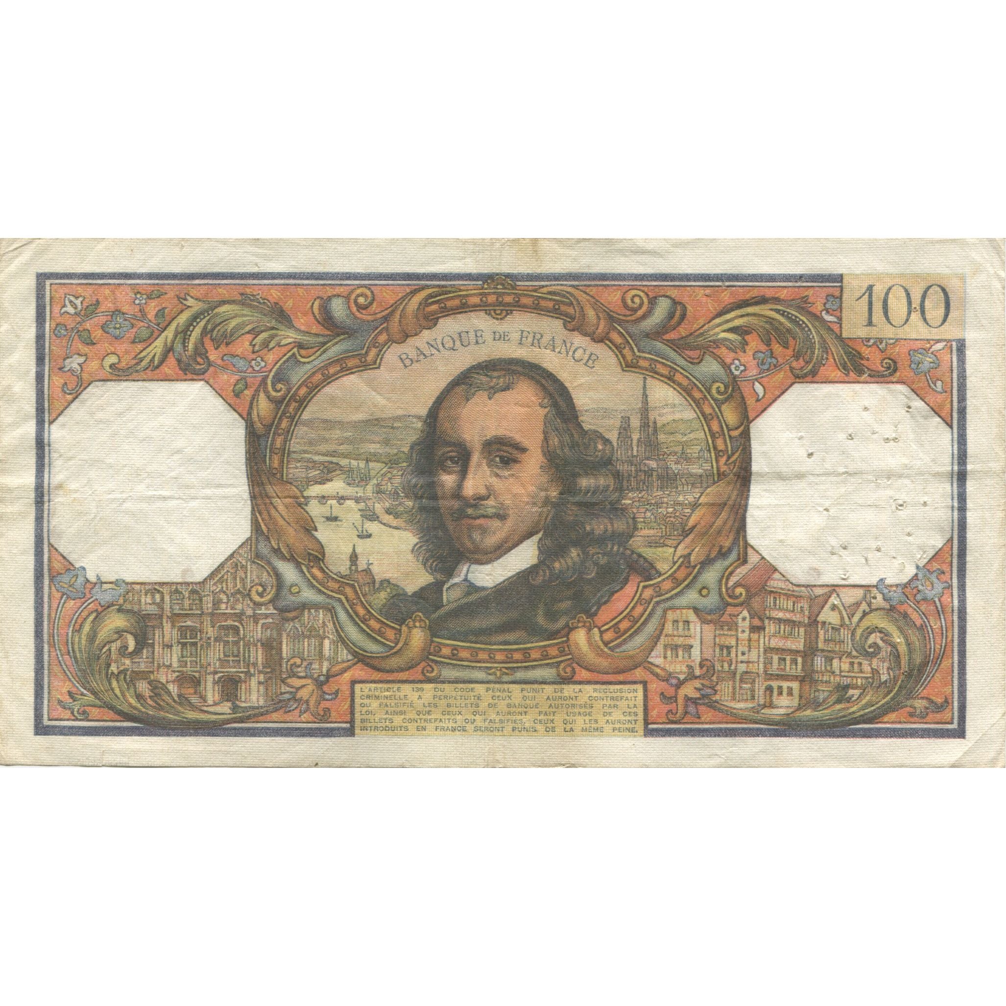 Francia, 100 Francs, Corneille, 1965, BB+, Fayette:65.7, KM:149a