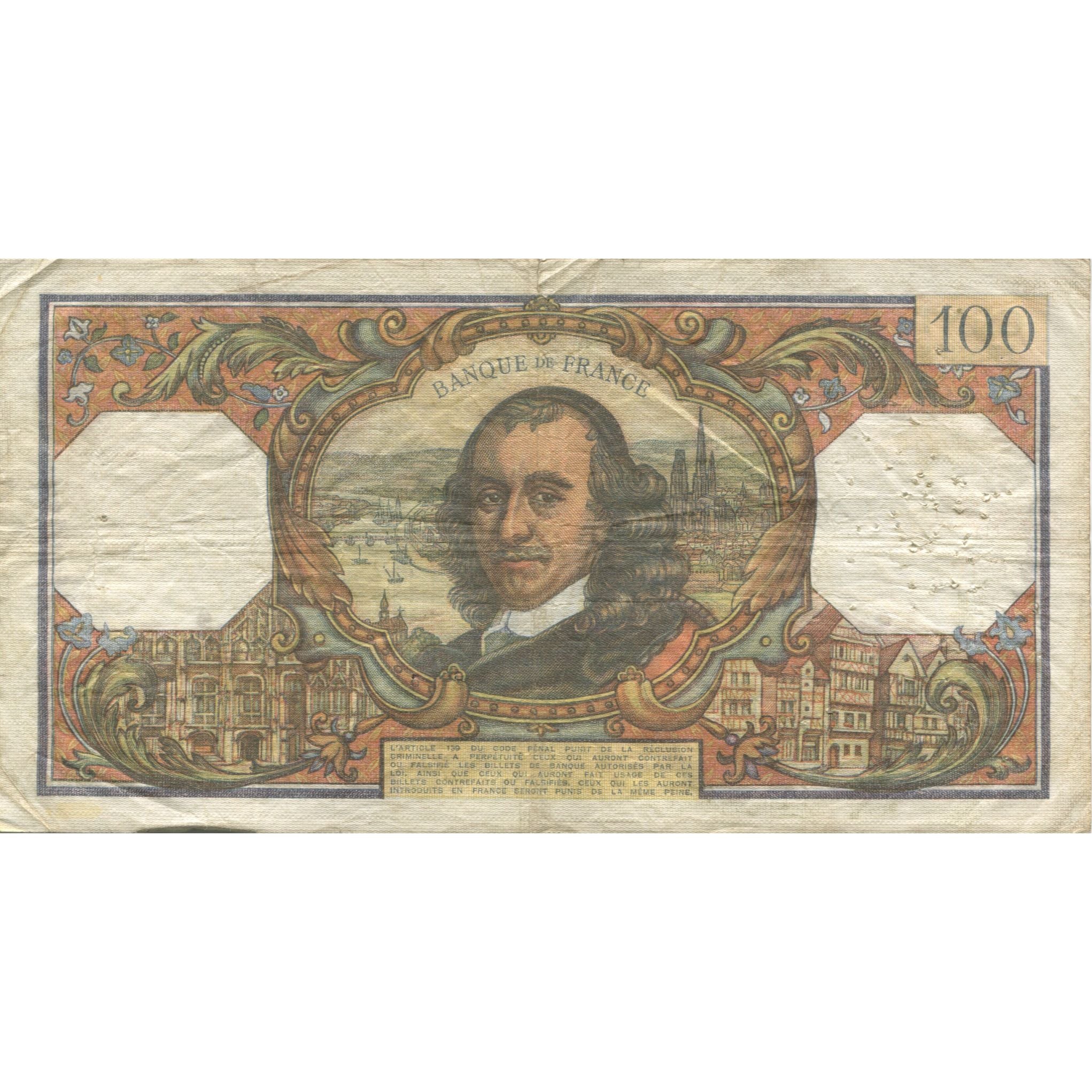 Francia, 100 Francs, Corneille, 1972, 1972-06-01, B+, Fayette:65.38, KM:149d