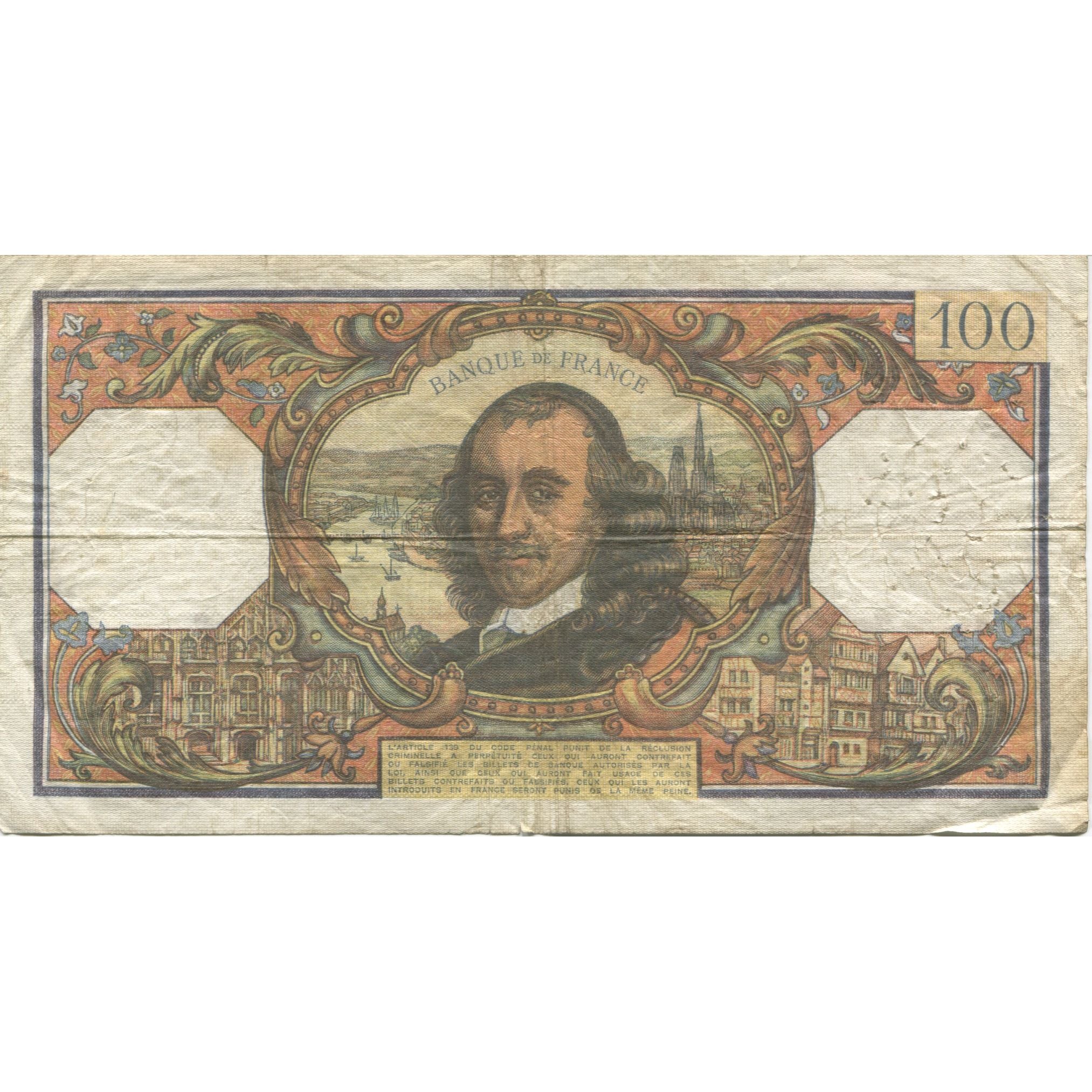 France, 100 Francs, Corneille, 1972, 1972-05-04, F(12-15), Fayette:65.39