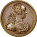 Francia, Medal, Louis XV, Politics, Society, War, 1725, EBC+, Bronce, Divo:65.